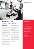 Kaba exos 9300 Visitor management - 1