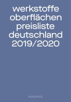 werkstoffe oberflächen preisliste deutschland 2019/2020