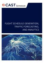 CAST Schedule Generation, Traffic Forecasting and Analytics - 1