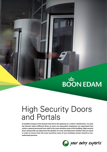 High Security Door and Portals Product