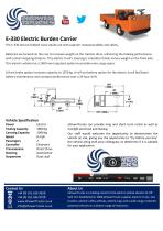 E-330 Electric Burden Carrier - 1