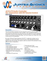 JA10-x70 Audio Controller Ten Transceiver with RX Volume Control - 1