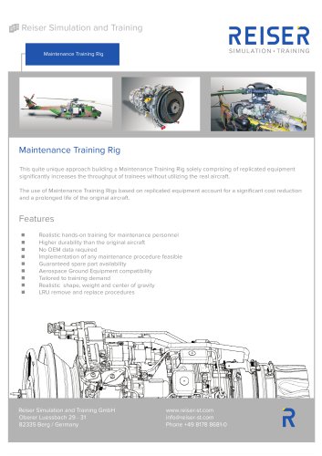 RST NH90 Maintenance Training Rig