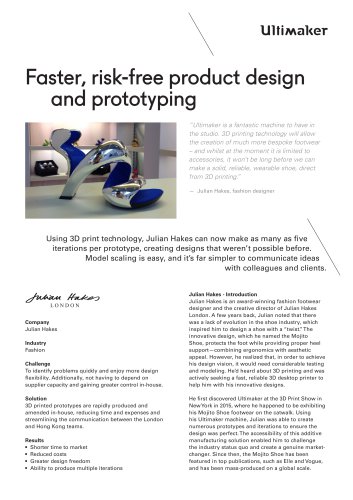 Faster, risk-free product design and prototyping