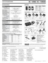 IC-V80 IC-V80E - Icom - PDF Catalogs | Technical Documentation