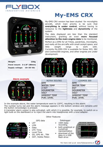 Flybox Avionics MY-EMS CRX