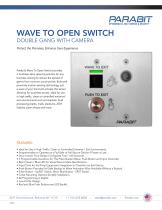 WAVE TO OPEN SWITCH DOUBLE GANG WITH CAMERA-1