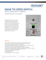 WAVE TO OPEN SWITCH TRIPLE GANG WITH CAMERA
