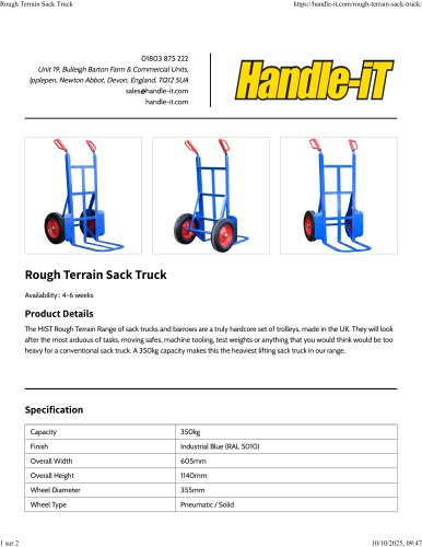 Rough Terrain Sack Truck