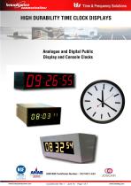 Analogue and Digital Public Display and Console Clocks