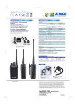 DJ-VX50HT/HE Dual Band Handheld Transceiver - 2