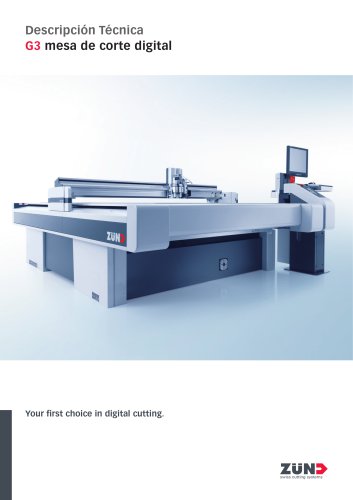 Descripción TécnicaG3 mesa de corte digita