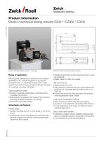 Electro-mechanical testing actuator EZ001 / EZ002 / EZ005 - 1