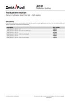 Servo-hydraulic load frames – HA series - 3