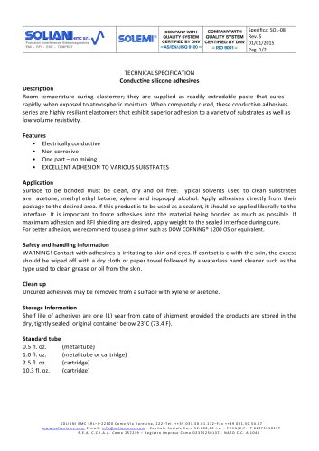 SOL-08 Conductive silicone adhesives r5