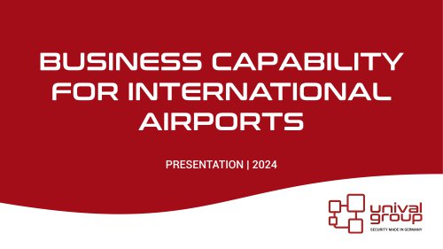 BUSINESS CAPABILITY FOR INTERNATIONAL AIRPORTS