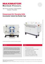 Product Information - Compressed Air Charging Accumulator Cabinet Gas Booster Units - 1