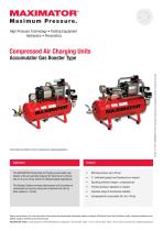 Product Information - Compressed Air Charging Accumulator Gas Booster Units - 1