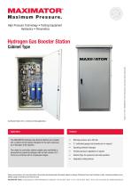 Product Information - Hydrogen Gas Booster Station Cabinet Type - 1