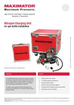 Product Information - Nitrogen Charging Unit for gas bottle installation - 1
