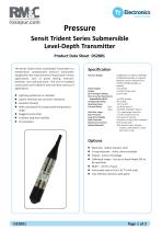 Sensit Trident Series Submersible Level/Depth Transmitter - 1