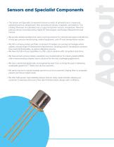 Sensors and Specialist Components Product Selection Guide - 4