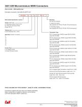 3401-029 Microminiature MDM Connectors - 2