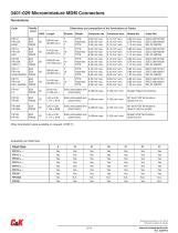 3401-029 Microminiature MDM Connectors - 8