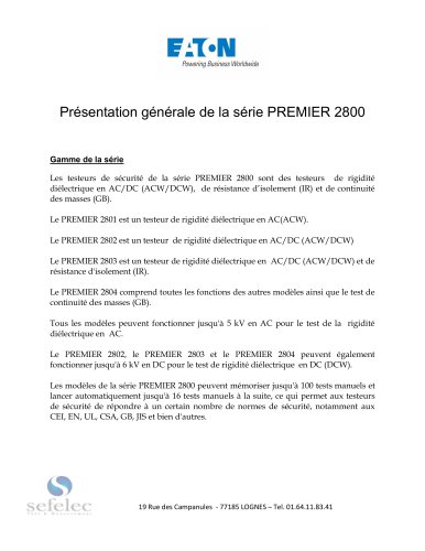 PREMIER 2800
