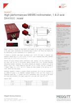 High performances MEMS inclinometer, 1 & 2 axis SX40000 model - 1