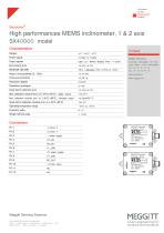 High performances MEMS inclinometer, 1 & 2 axis SX40000 model - 2