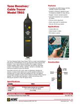 Tone Receiver/ Cable Tracer Model TR03 - 1