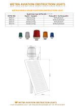 WETRA  SINGLE  SOLAR POWERED  AVIATION OBSTRUCTION LIGHT - 3