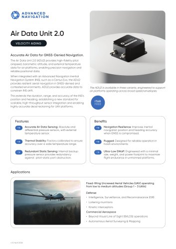 AIR DATA UNIT 2.0