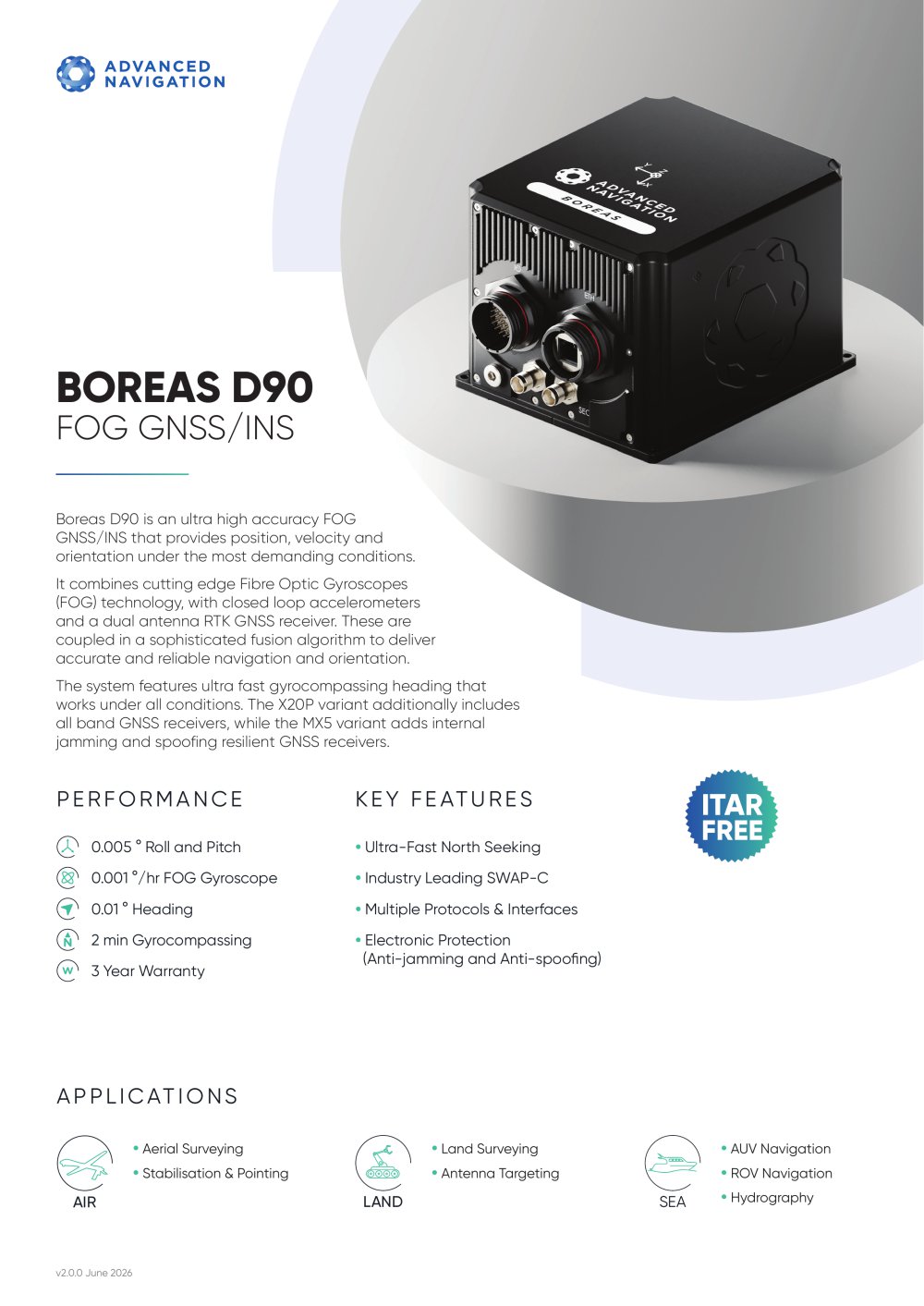 BOREAS D90 - Advanced Navigation