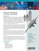 Pressure Transducers Thin Film Technology - 1