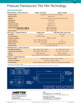 Pressure Transducers Thin Film Technology - 2