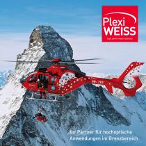 Windschutzscheibe für Hubschrauber - PLEXIGLAS® - PLEXIWEISS GMBH