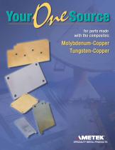 For parts made with the composites : Molybdenu-copper tungsten-copper - 1