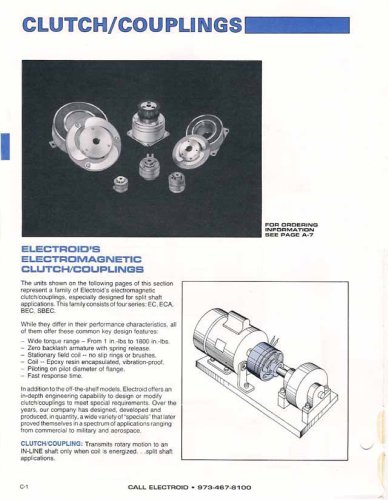 Clutches / Couplings Overview