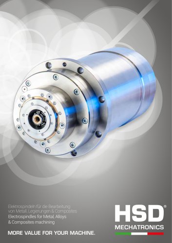 Elektrospindeln für die Bearbeitung von Metall & Composites