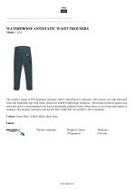 WATERPROOF ANTISTATIC WAIST TROUSERS - 1