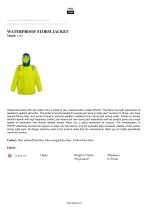 WATERPROOF STORM JACKET Model 3144 - 1