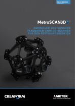 MetraSCAN 3D: SCHNELLER UND GENAUER TRAGBARER CMM-3D-SCANNER FÜR DEN FERTIGUNGSBEREICH