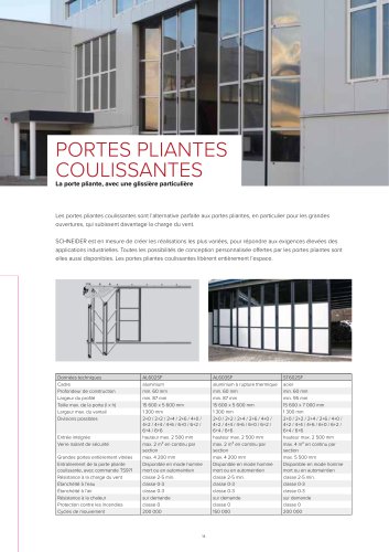 PORTES PLIANTES COULISSANTES