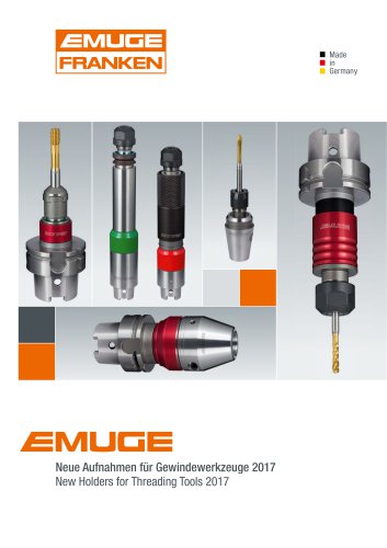 New Holders for Threading Tools 2017