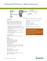 Flameproof RTD Sensors – Metric Dimensioned - 1