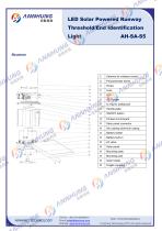 AH-SA-S5  LED Solar Powered Runway Threshold Identification-End Light - 3