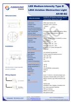 LED Medium-intensity Type B L864 Aviation Obstruction Light AH-MI-B2 - 2