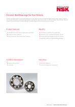 Ceramic Ball Bearings for Fan Motors - 1